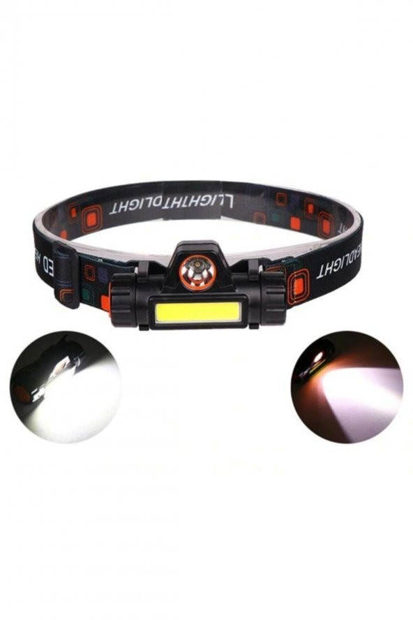 1200 Cob Led Şarjlı Çalışma Lambası Kafa Feneri Kafa Lambası