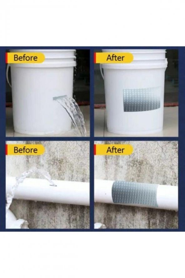 5 Mt X 10 Cm Çamur Bant Su Sızdırmaz Güçlü Tamir Tadilat Bandı Çatı Izolasyon Bandı Tamir Bant - 5