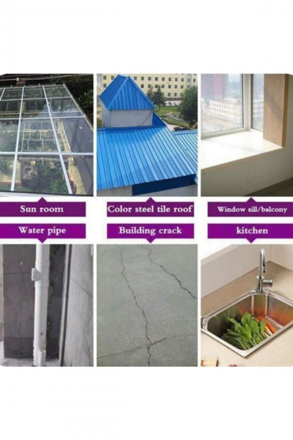 5 Mt X 10 Cm Çamur Bant Su Sızdırmaz Güçlü Tamir Tadilat Bandı Çatı Izolasyon Bandı Tamir Bant - 6