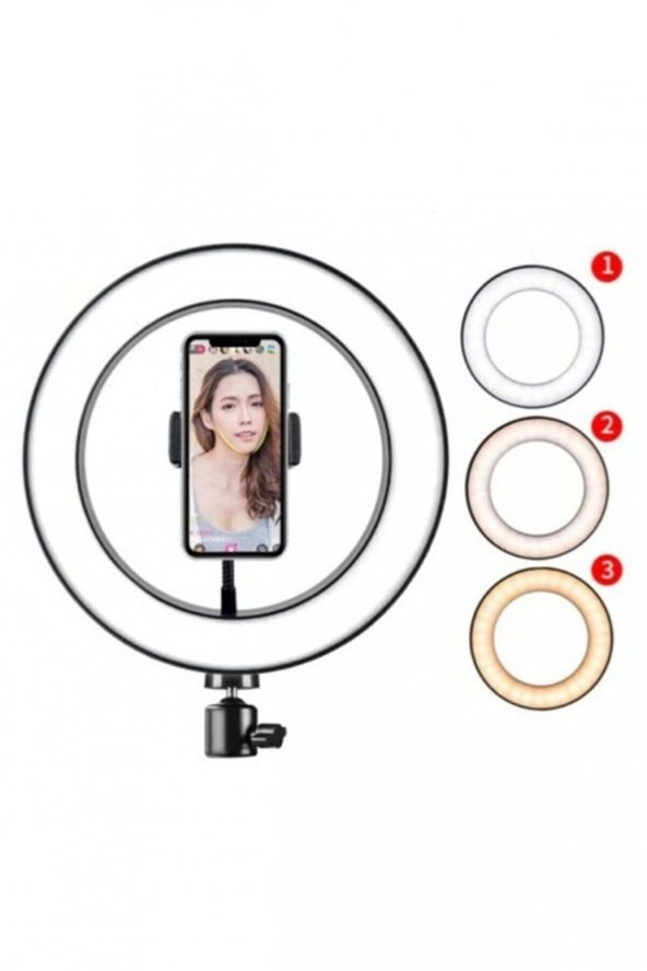 Ring Light Makyaj 10 Inç Tripot Ayaklı Youtuber Selfie Led Işığı