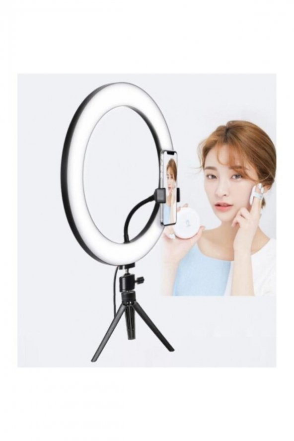 Ring Light Makyaj 10 Inç Tripot Ayaklı Youtuber Selfie Led Işığı - 3