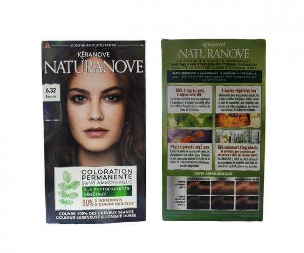 Keranove Naturanove Color Permanente Saç Boyası 6.32 Bronde