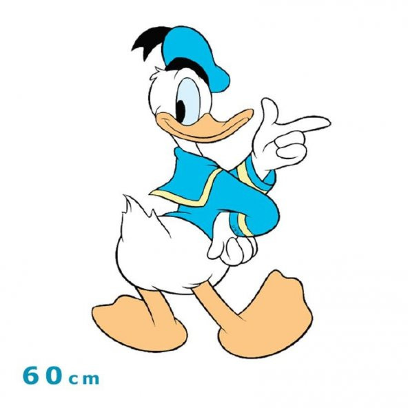 Woodylife Donald Duck Ahşap Dolap-Duvar Figürü-60 cm Çocuk Odası Anaokulu Dekor