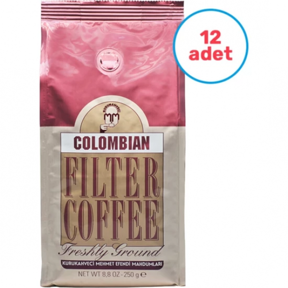 Kuru Kahveci Mehmet Efendi Colombian Kahve 12 Adet