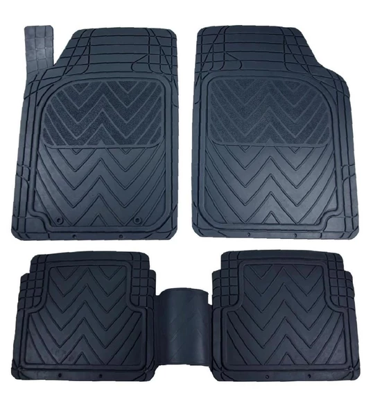 MERCEDES-BENZ CLS SERİSİ W219 2004-2010 Kauçuk Siyah Oto Paspas Seti ürün görseli 1