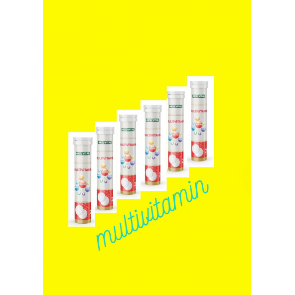 Aksu vital Multivitamin 20 Efervesan x 6 paket