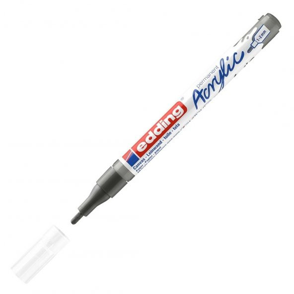 Edding 5300 Akrilik Markör 1-2mm Yuvalak Uç Antrasi̇t