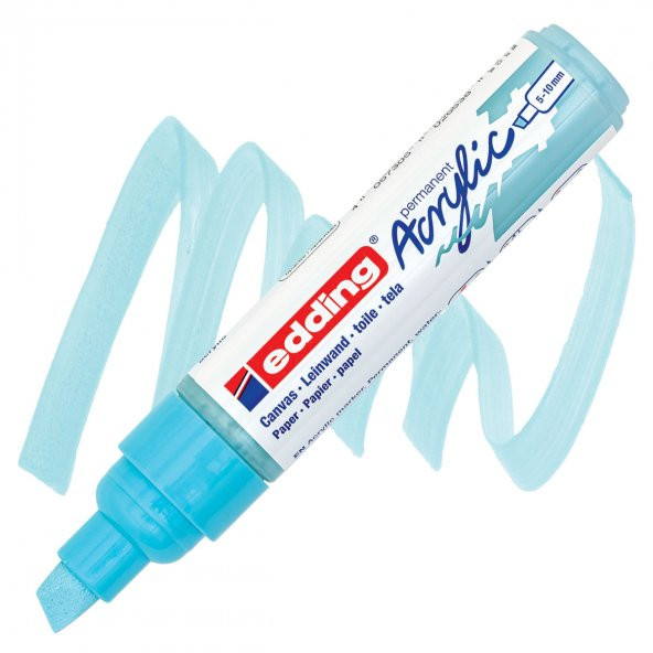 Edding 5000 Akrilik Boyama Markörü 5-10 mm Kesik Uç Pastel Mavi̇