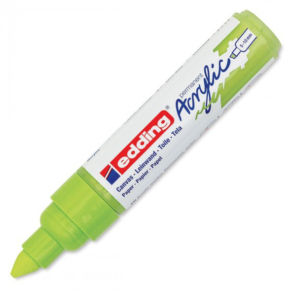 Edding 5000 Akrilik Boyama Markörü 5-10 mm Kesik Uç Pastel Yeşi̇l - 2