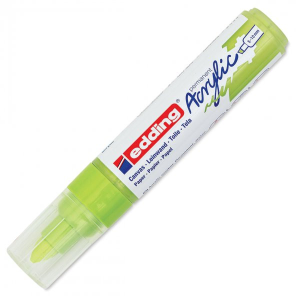 Edding 5000 Akrilik Boyama Markörü 5-10 mm Kesik Uç Pastel Yeşi̇l - 3