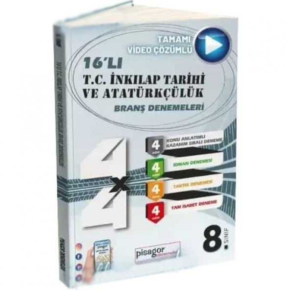 ZEKAKÜPÜ PİSAGOR 8.SINIF 16LI T.C.İNK.TAR.ATAT.BRANŞ DENEMELERİ