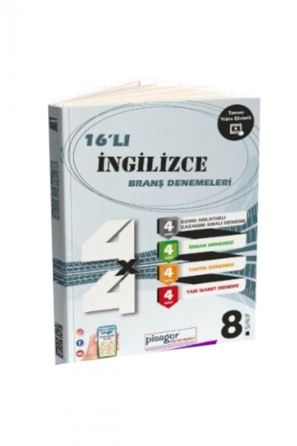 ZEKAKÜPÜ PİSAGOR 8.SINIF 16LI İNGİLİZCE BRANŞ DENEMELERİ