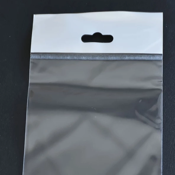 13 x 40 cm (Kapalı Hali 13 x 30 cm) 100 Adet Askılı Poşet - Meksika Şapkalı - 5