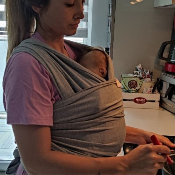 Bebek Sling Kanguru Esnek Wrap Sling Bebek Taşıma Şalı - 4