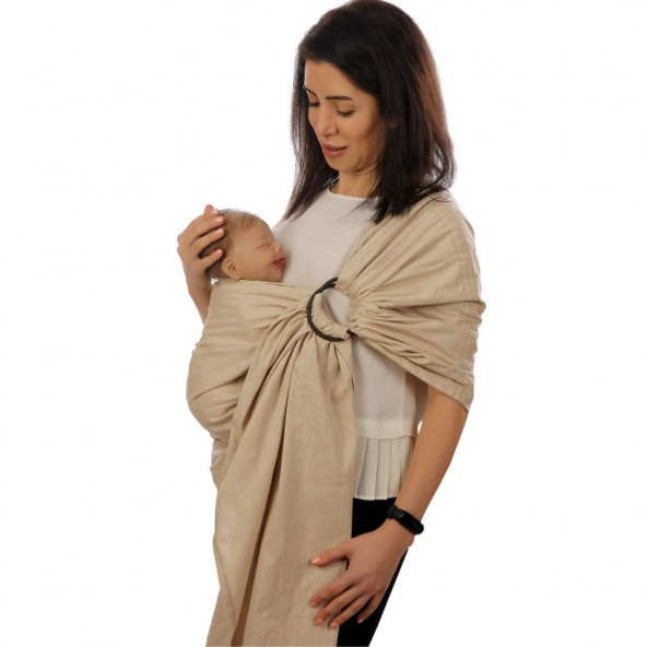 Halka Sling Eggbaby Bej Bebek Taşıma - 2