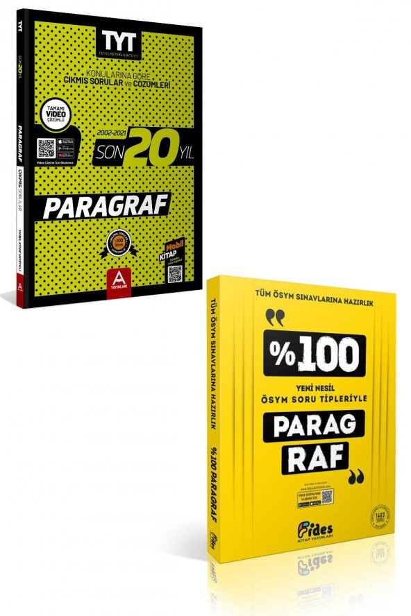 TYT Paragraf Son 20 Yıl Soru Ve Çözümleri + Fides %100 ÖSYM Soru Tipleriyle Paragraf