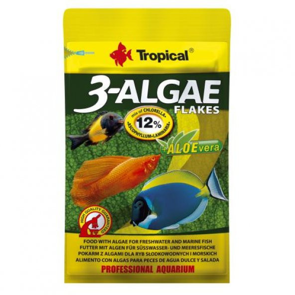 Tropical 3-Algea Flakes 12 Gr/