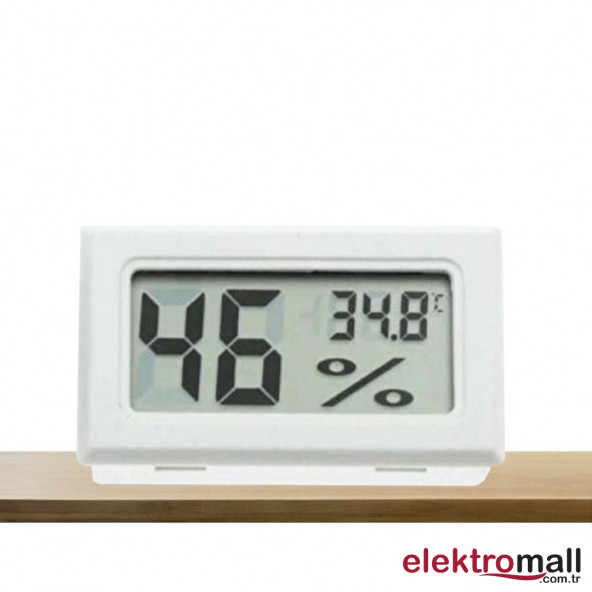 Mini Lcd Dijital Elektronik Termometre Higrometre Sıcaklık Nem Ölçer (Kablosuz)