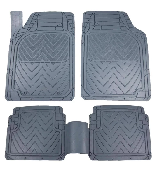 AUDİ A3 2003-2013 Kauçuk Gri Oto Paspas Seti ürün görseli 1