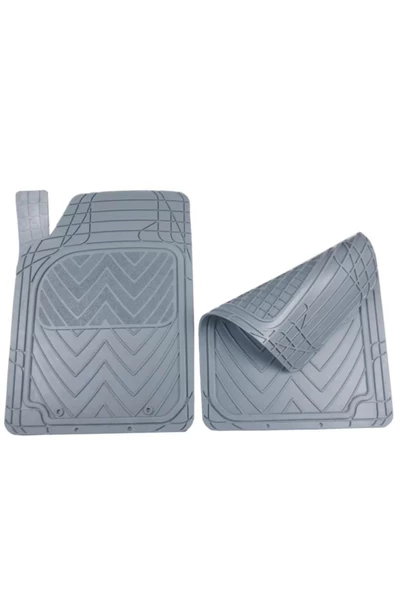 DACIA LOGAN 2004-2013 Kauçuk Gri Oto Paspas Seti - Resim 2