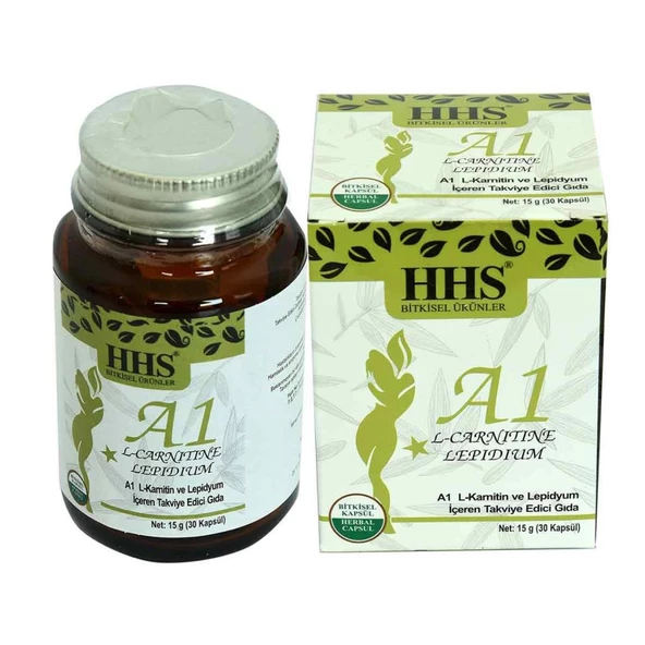 Hhs A1 L-Carnitine Lepidium A+1 Bitkisel 30 Kapsül X 10Adet Kutu - 2