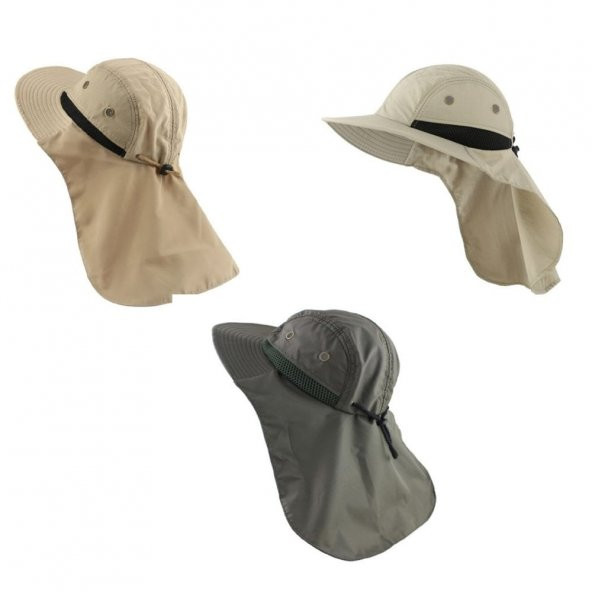 Ayarlanabilir Safari Şapkası 3 Lü Set