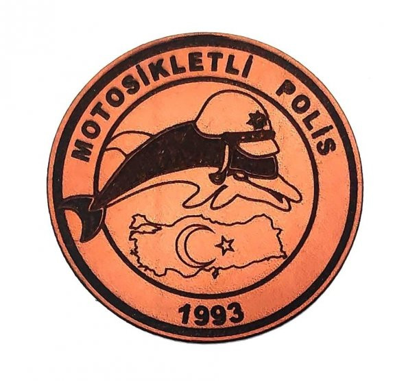 YUNUS MOTOSİKLETLİ POLİS Deri PEÇ- Arma - Patch ürün görseli