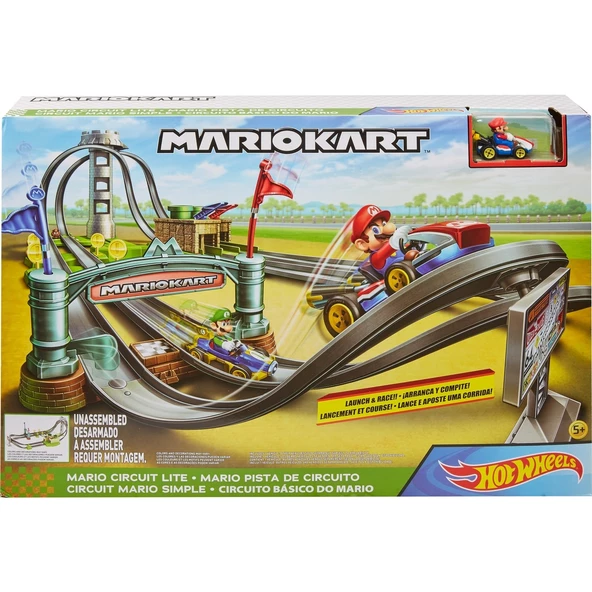 Hot Wheels Mario Kart Çılgın Dönüş Parkuru Yarış Seti GHK15 - Resim 3
