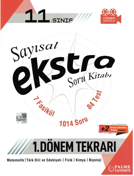 Palme 11.Sınıf Ekstra Sayısal Soru Bankası (1. Dönem)