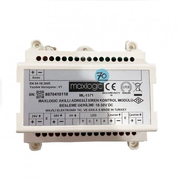 Maxlogic ML-1371 Akıllı Adresli Sistem Siren Kontrol Modülü