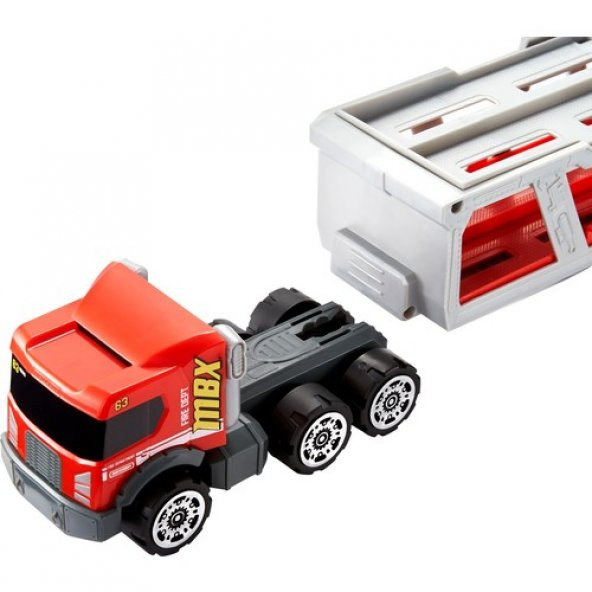 Matchbox İtfaiye Aracı ve Taşıyıcı Tır Oyun Seti GWM23 - Resim 6
