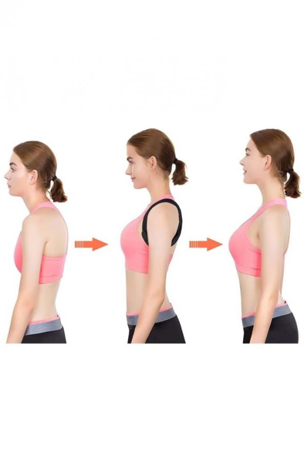 Unisex Siyah Dik Duruş Korsesi - Resim 4