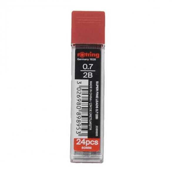 Rotring Min Super Polymer 2B 0.7 MM (12 adet)