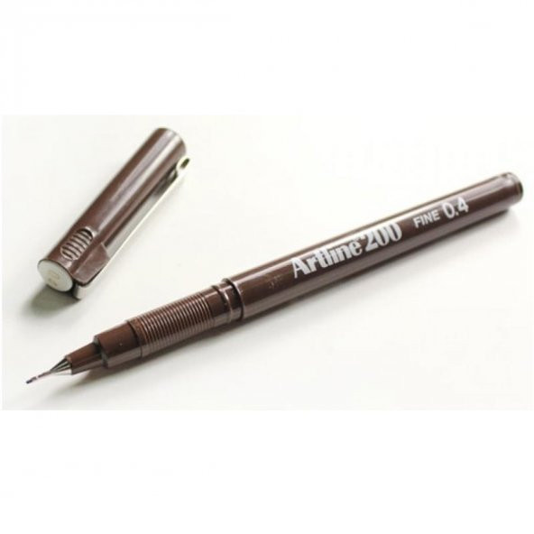 Artline Fineliner 0.4 MM Koyu Kahverengi (12 li)