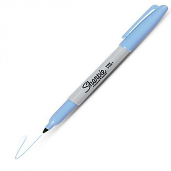 Sharpie Markör Permanent Fine Açık Mavi(12 li)