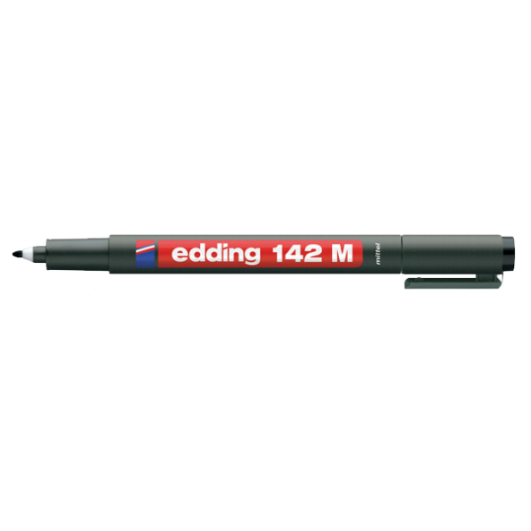 Edding Asetat Kalemi (10 adet)Permanent M Seri 1 MM Siyah 142 M