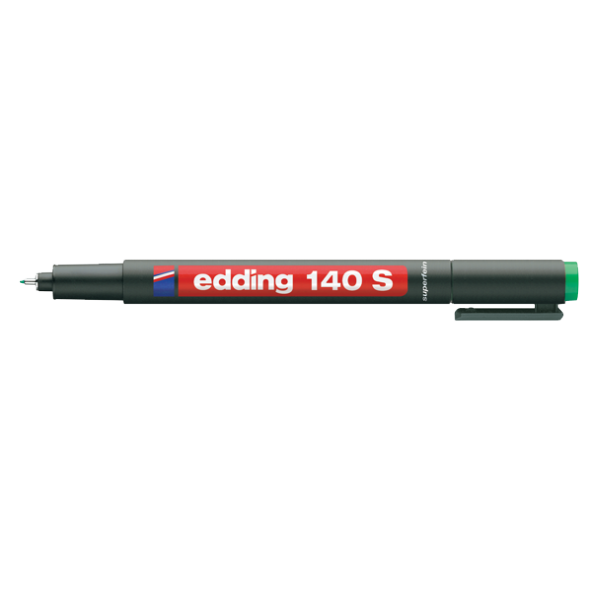 Edding Asetat Kalemi (10 adet) Permanent S Seri 0.3 MM Yeşil 140 S
