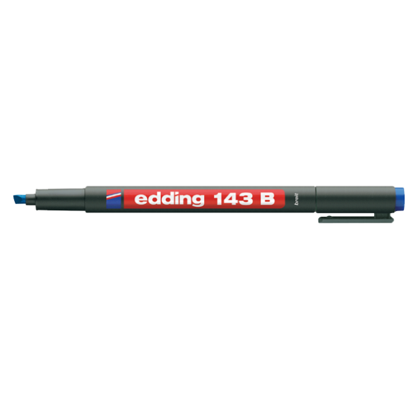 Edding Asetat Kalemi(10 adet) Permanent B Seri 1-3 MM Mavi 143 B
