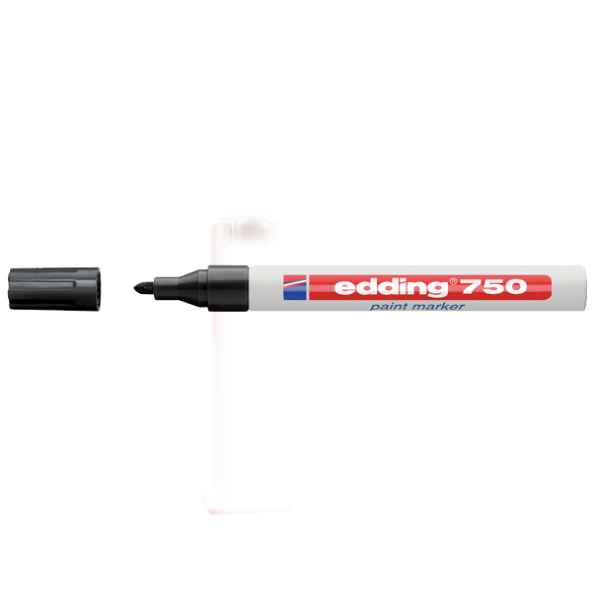 Edding Markör Boya Dekor Yuvarlak Uçlu 2-4 MM Siyah (10 adet) 750