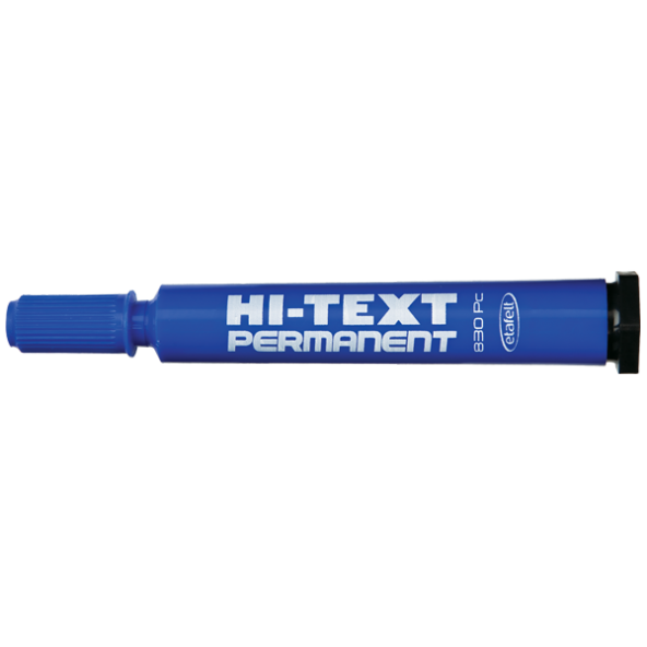 Hi-Text Markör Kesik Uçlu Mavi 830PC (12 adet)
