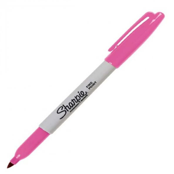 Sharpie Markör Permanent Fine Yuvarlak Uçlu Şeker Pembe (12 li)