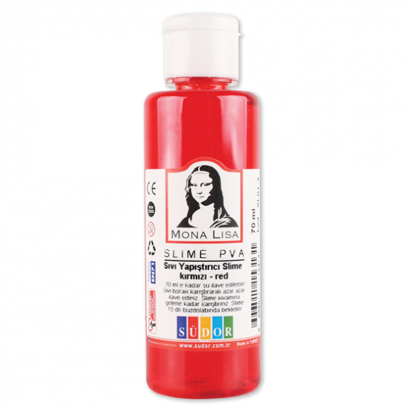 Monalisa Sıvı Yapıştırıcı Slime 70 ML Kırmızı (12 adet)