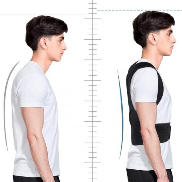Ankaflex Çift Balenli Dik Duruş Korsesi Spor Bel Sırt Omuz Kambur - Resim 3