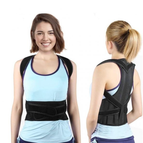 Ankaflex Çift Balenli Dik Duruş Korsesi Spor Bel Sırt Omuz Kambur - Resim 4