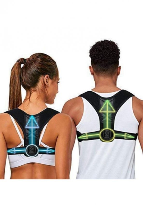 Dik Duruş Korsesi Ortopedik Kamburluk Önleyici Dik Duruş Bel Sırt Omuz Korsesi Aparatı - Resim 2