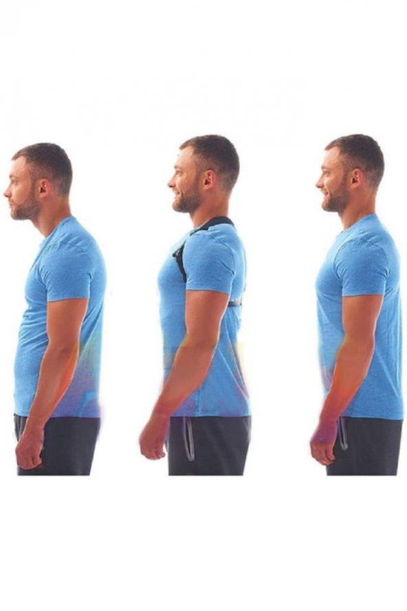 Dik Duruş Korsesi Ortopedik Kamburluk Önleyici Dik Duruş Bel Sırt Omuz Korsesi Aparatı - Resim 3