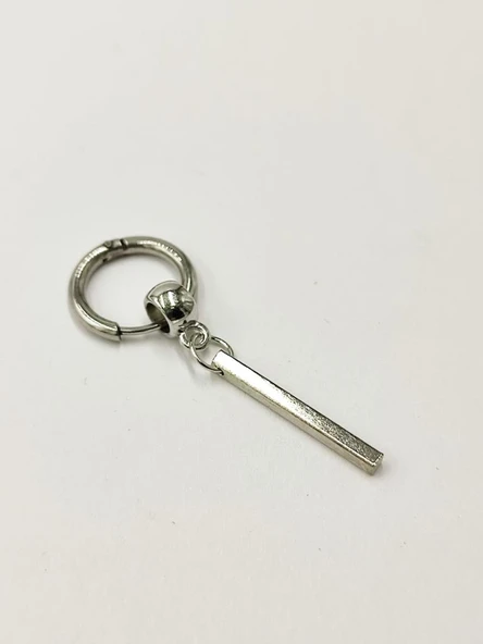 Çubuk Model Erkek Çelik Küpe - 9
