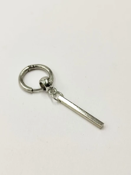 Çubuk Model Erkek Çelik Küpe - 12