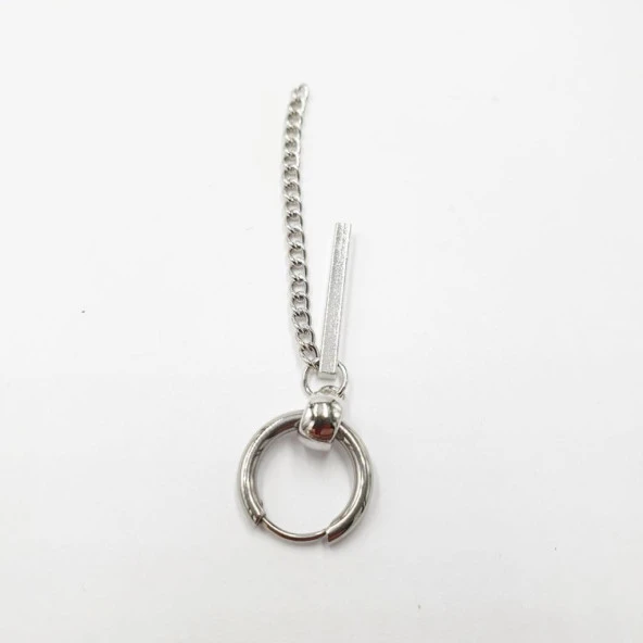 Çubuk Model Erkek Çelik Küpe - 2