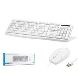 Km8520 Kablolu Klavye ve Mouse Set Q Beyaz